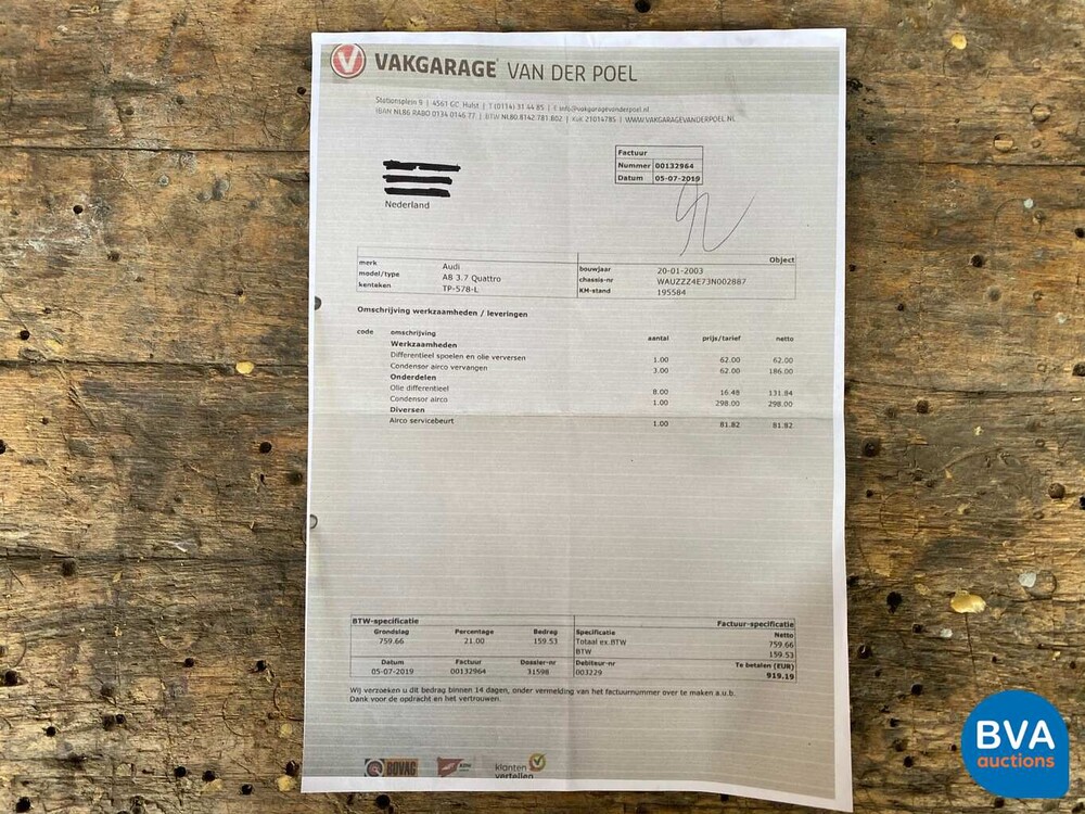 Audi A8 3.7 V8 Quattro Exclusive 280 PS 2003, TP-578-L.