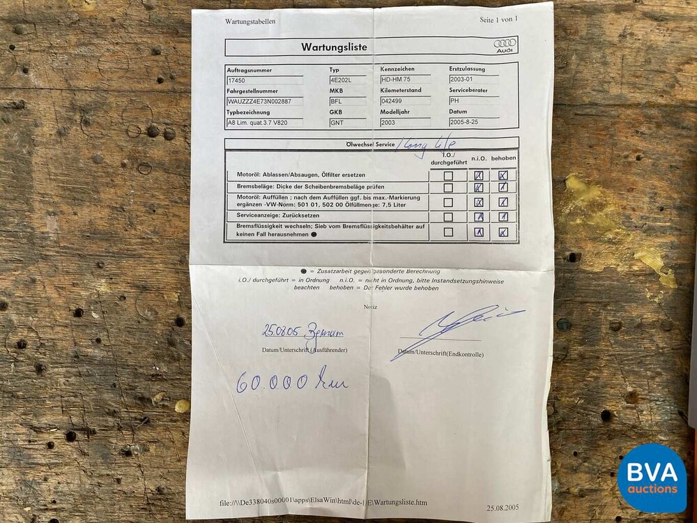 Audi A8 3.7 V8 Quattro Exclusive 280 PS 2003, TP-578-L.