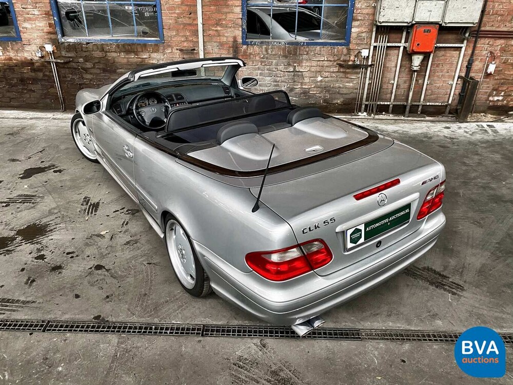 Mercedes-Benz CLK55 Cabriolet AMG 347pk CLK-Klasse 2002, 11-HJX-6