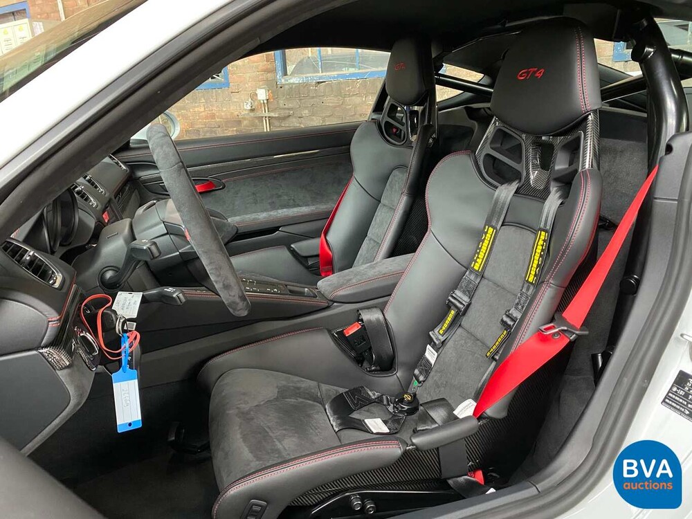Porsche GT4 4.0 Cayman 718 420pk 2020 Clubsport, Nieuw met Garantie.