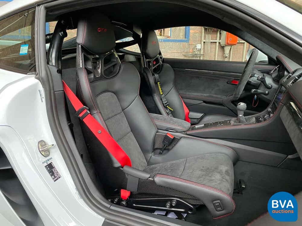 Porsche GT4 4.0 Cayman 718 420pk 2020 Clubsport, Nieuw met Garantie.