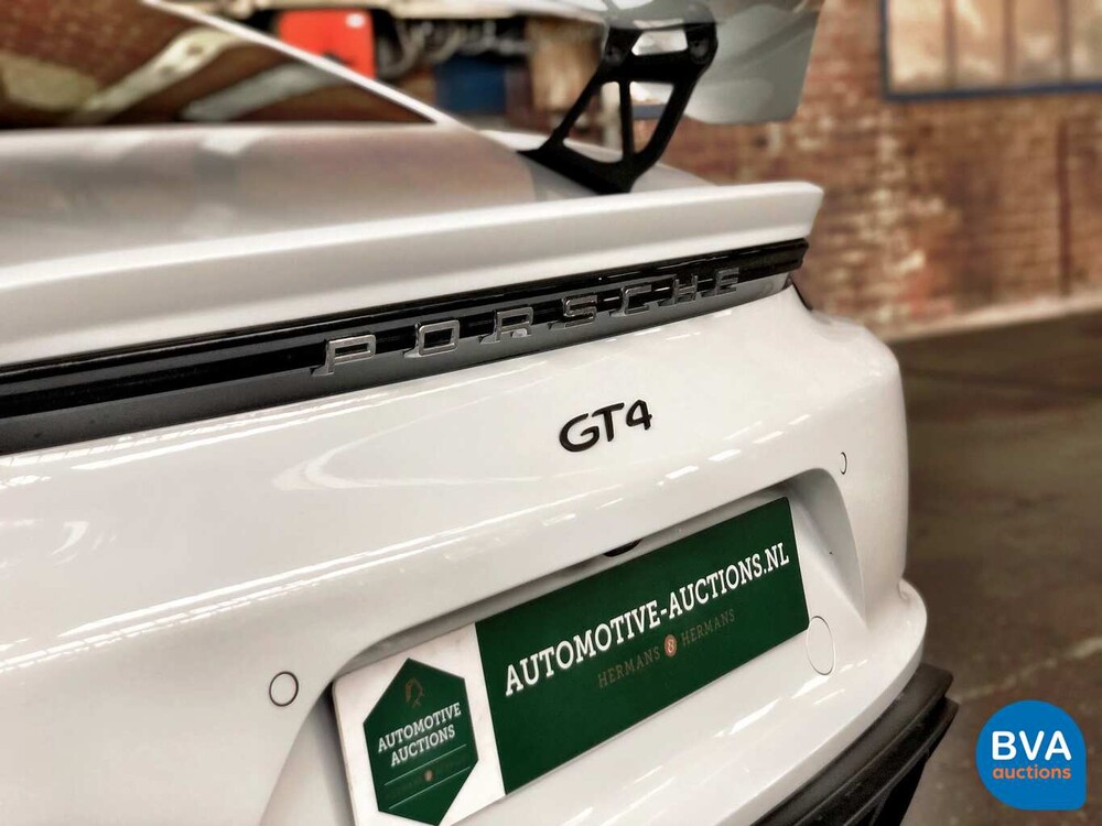 Porsche GT4 4.0 Cayman 718 420pk 2020 Clubsport, Nieuw met Garantie.