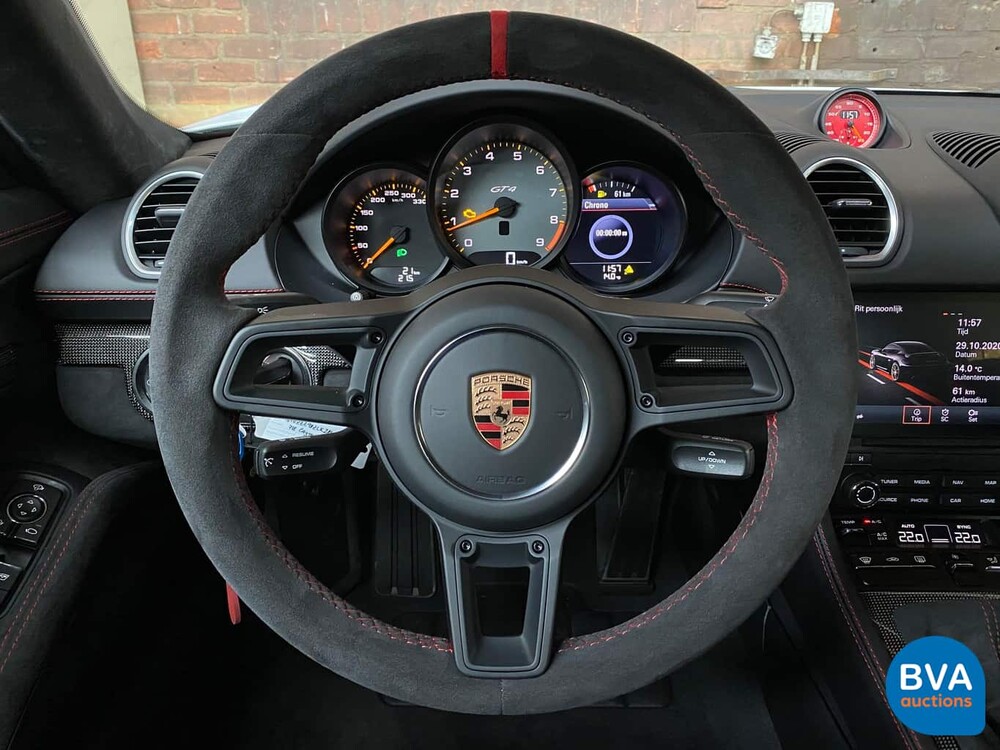 Porsche GT4 4.0 Cayman 718 420pk 2020 Clubsport, Nieuw met Garantie.