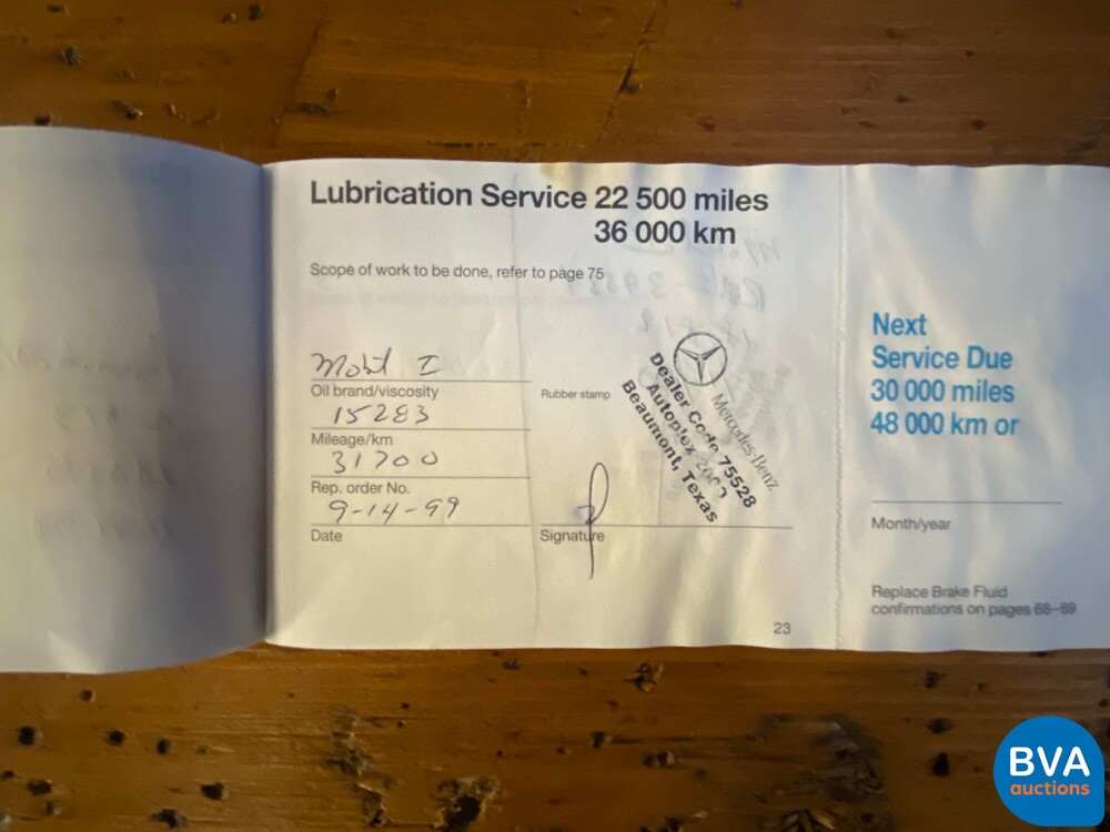 Mercedes-Benz SL500 V8 R129 Roadster SL-Klasse 1996