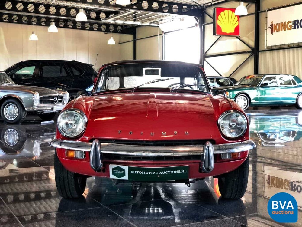 Triumph Spitfire convertible 1.3 MKIII 1969, 74-95-JE.