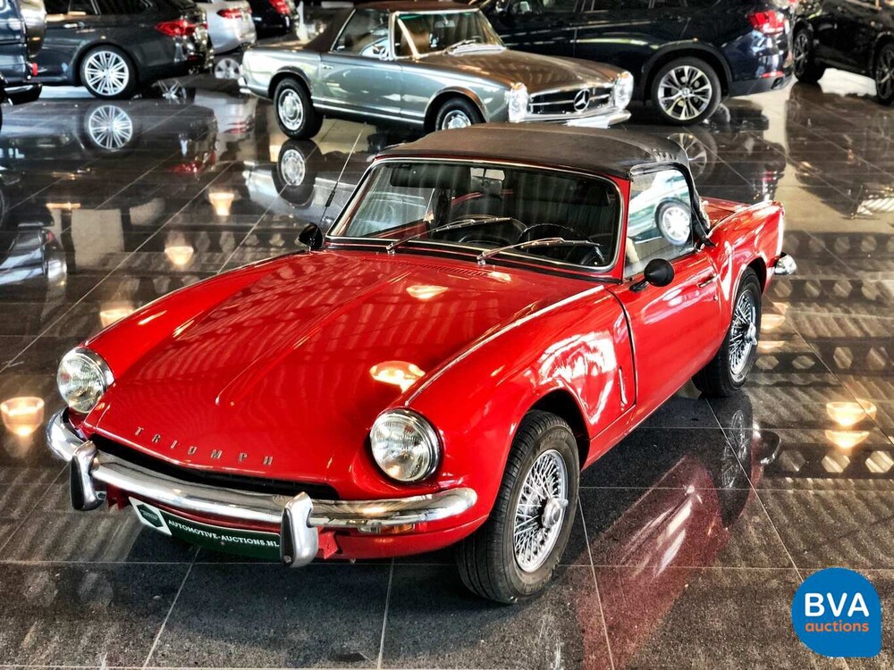 Triumph Spitfire convertible 1.3 MKIII 1969, 74-95-JE.