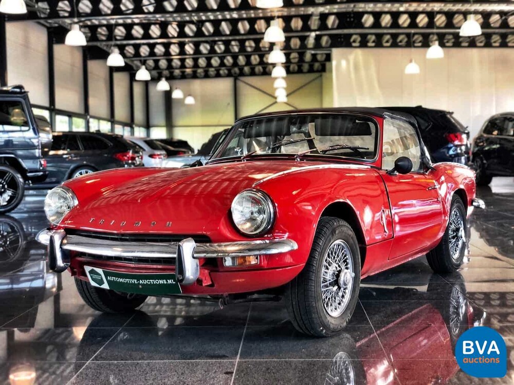 Triumph Spitfire convertible 1.3 MKIII 1969, 74-95-JE.