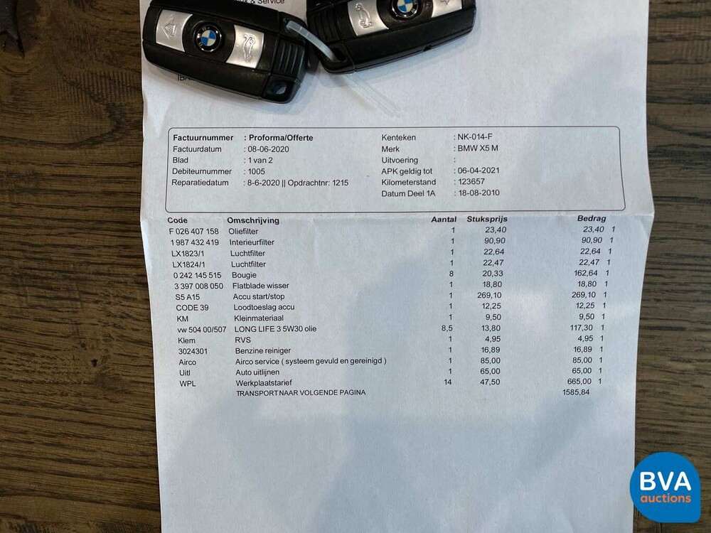 BMW X5 M 4.4 V8 555hp M-Sport 2010, NK-014-F.