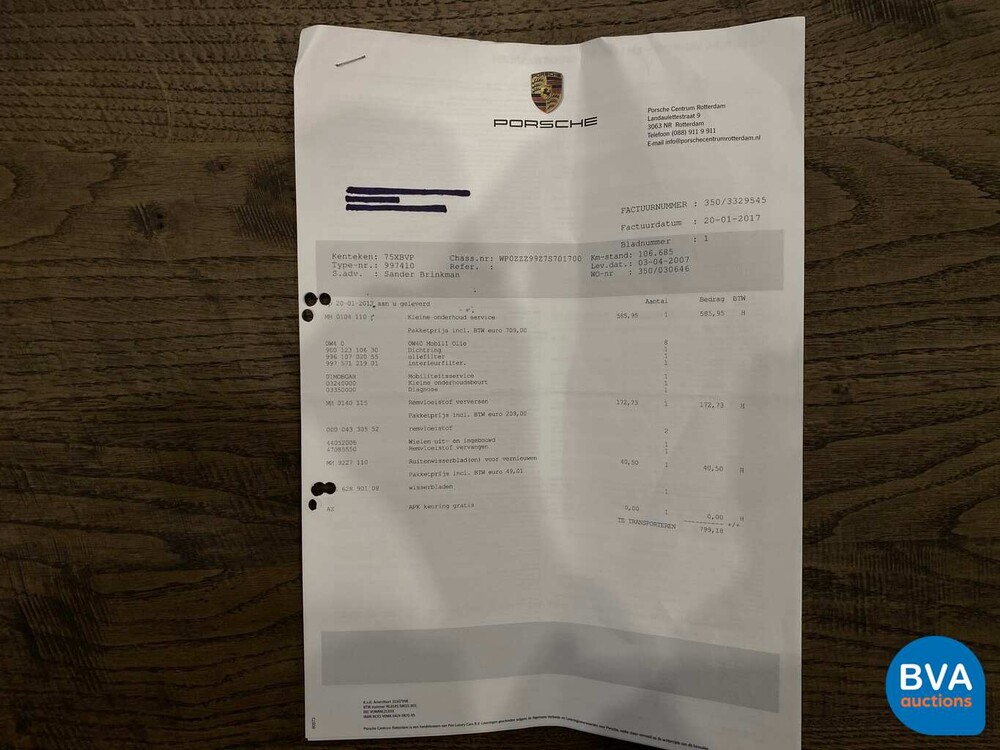 Porsche 911 Carrera 4 3.6 325hp 997 2007 Original NL, 75-XB-VP.