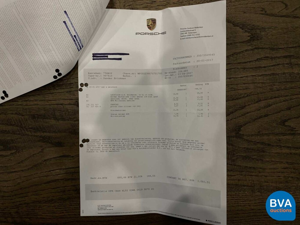Porsche 911 Carrera 4 3.6 325hp 997 2007 Original NL, 75-XB-VP.