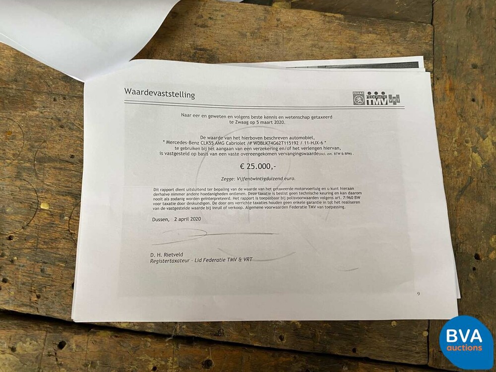 Mercedes-Benz CLK55 Cabriolet AMG 347pk CLK-Klasse 2002, 11-HJX-6