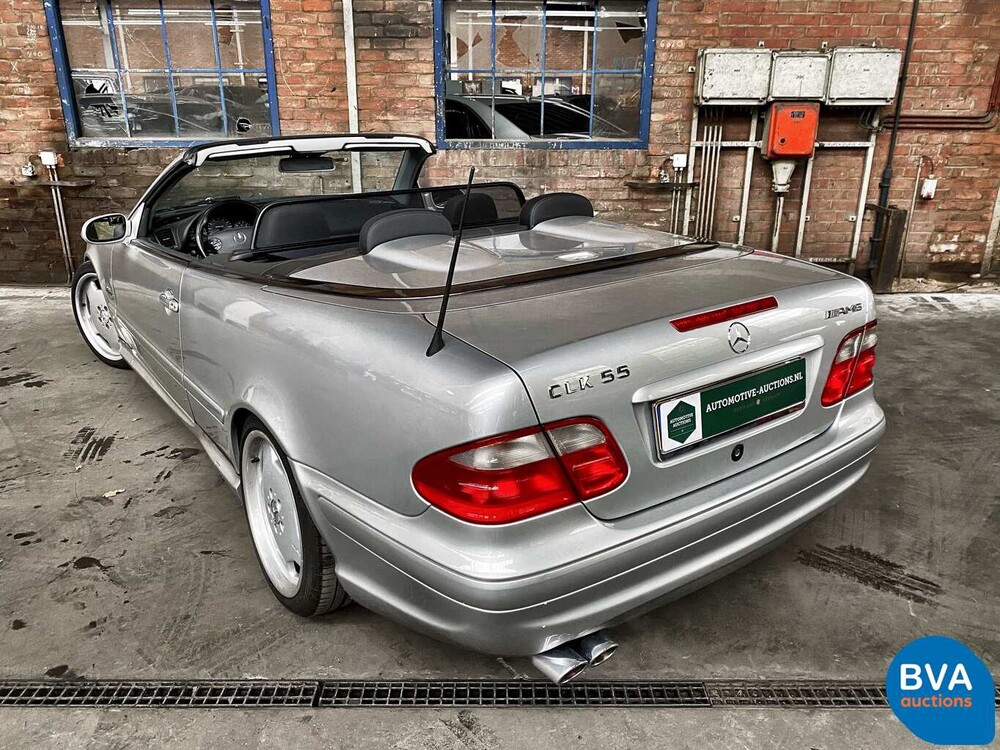 Mercedes-Benz CLK55 Cabriolet AMG 347pk CLK-Klasse 2002, 11-HJX-6