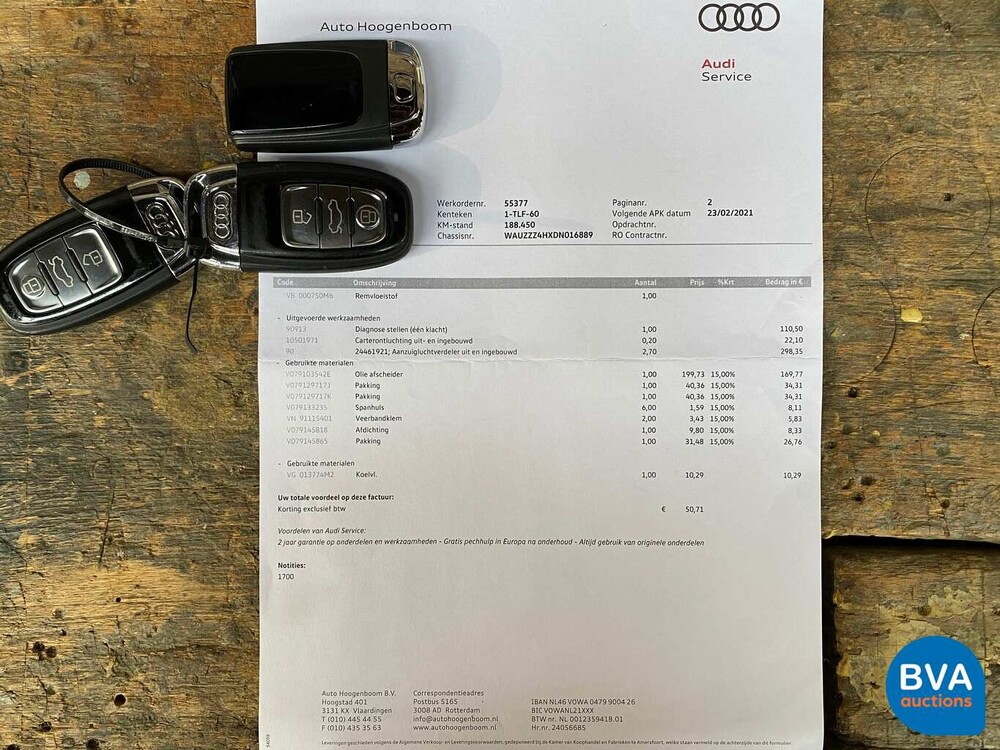 Audi S8 4.0 TFSI Quattro 520pk A8 2013, 1-TLF-60