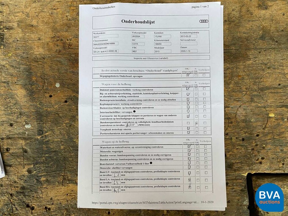 Audi S8 4.0 TFSI Quattro 520pk A8 2013, 1-TLF-60