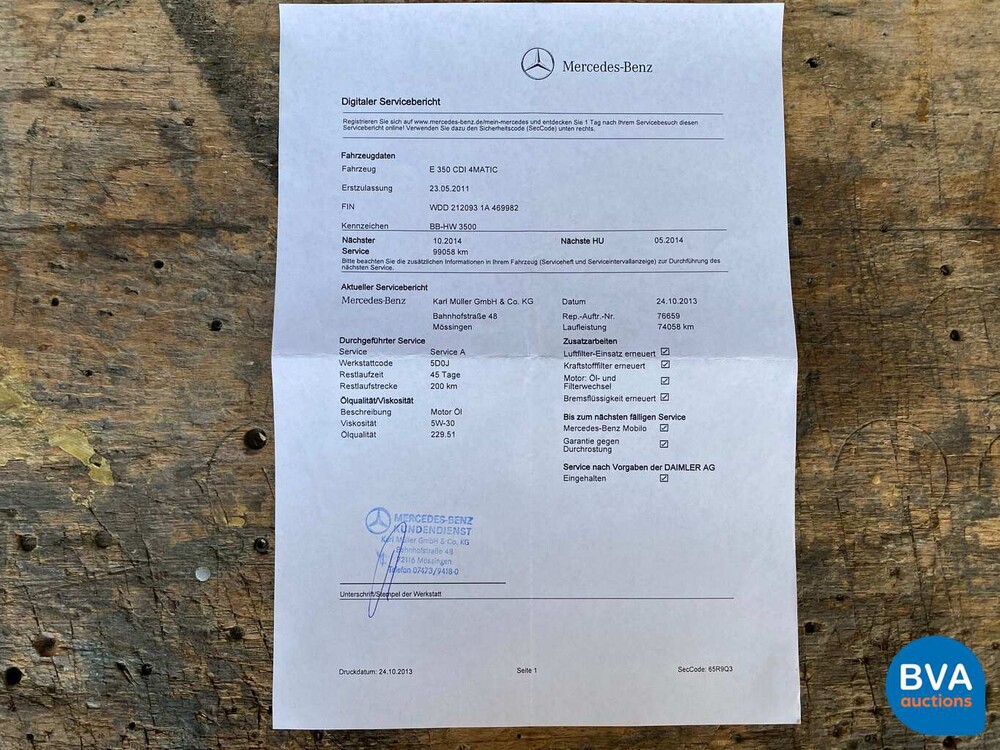 Mercedes-Benz E350 CDI 4Matic Avantgarde 265pk E-Klasse 2011, TF-836-P