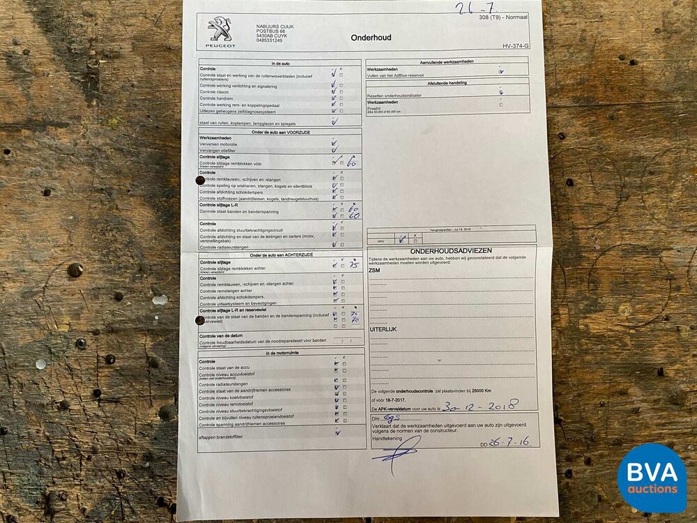 Peugeot 308 SW 1.6 BlueHDI Blue Lease Executive 120pk 2015 -Org NL-, HV-374-G