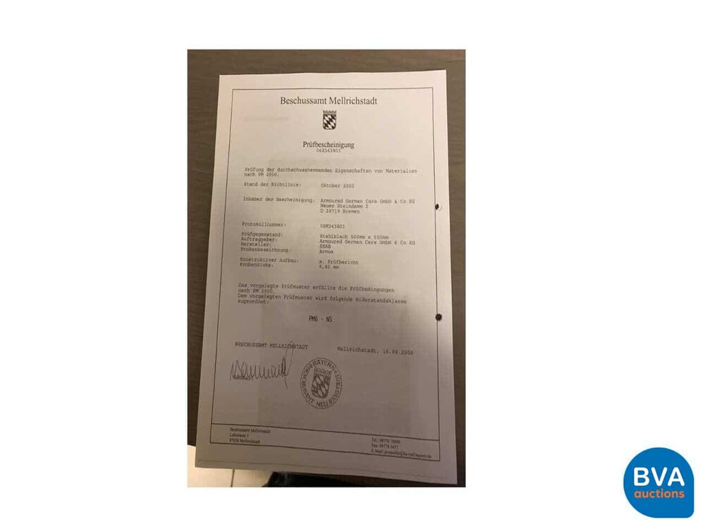 Mercedes-Benz G500 -B6/7 Gepantserd- 296pk 2001