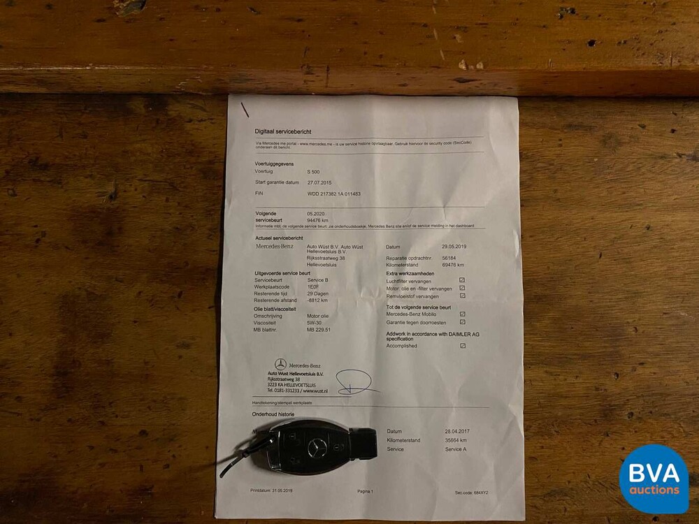 Mercedes-Benz S500 Coupé AMG V8 S-Class 455hp 2015, NT-714-B.