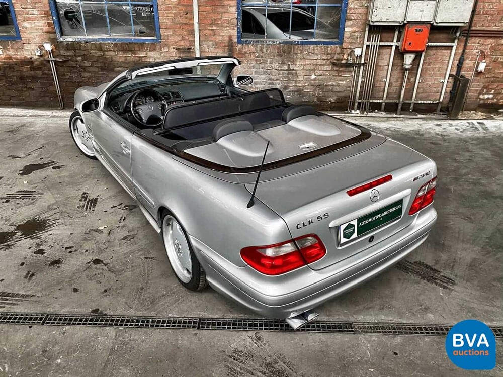 Mercedes-Benz CLK55 Cabriolet AMG 347pk CLK-Klasse 2002, 11-HJX-6