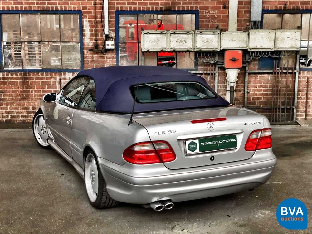 Mercedes-Benz CLK55 Cabriolet AMG 347pk CLK-Klasse 2002, 11-HJX-6