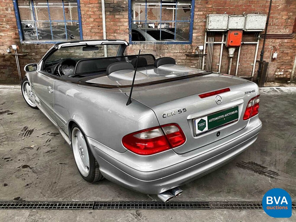 Mercedes-Benz CLK55 Cabriolet AMG 347pk CLK-Klasse 2002, 11-HJX-6