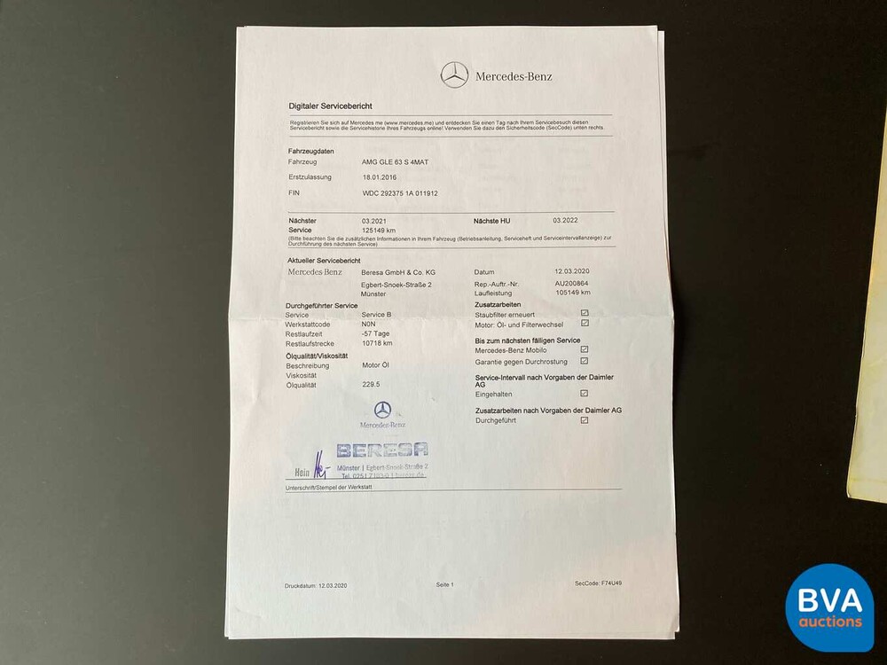 Mercedes-Benz GLE63 AMG Coupé 585 PS GLE 63 S -GARANTIE- H-373-VX.