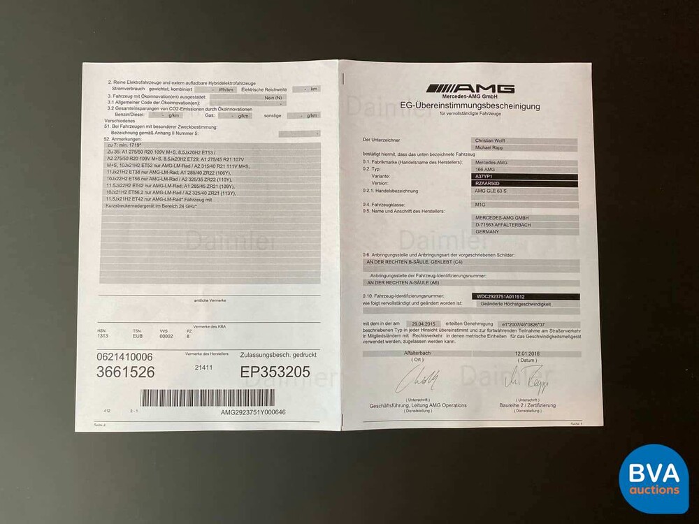 Mercedes-Benz GLE63 AMG Coupé 585 PS GLE 63 S -GARANTIE- H-373-VX.