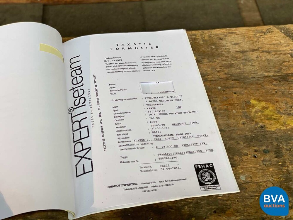 Volkswagen Beetle 1200 Beetle 1971, 79-43-RR.