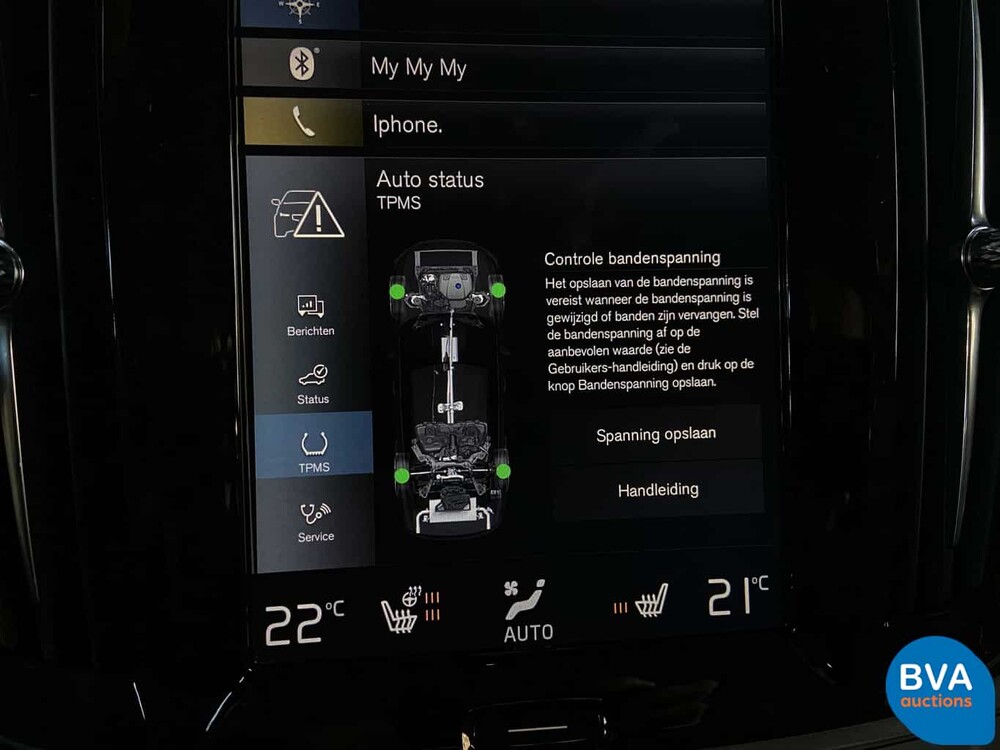 Volvo S90 T5 Beschriftung 254 PS 2017 -Original NL-, NR-709-L.