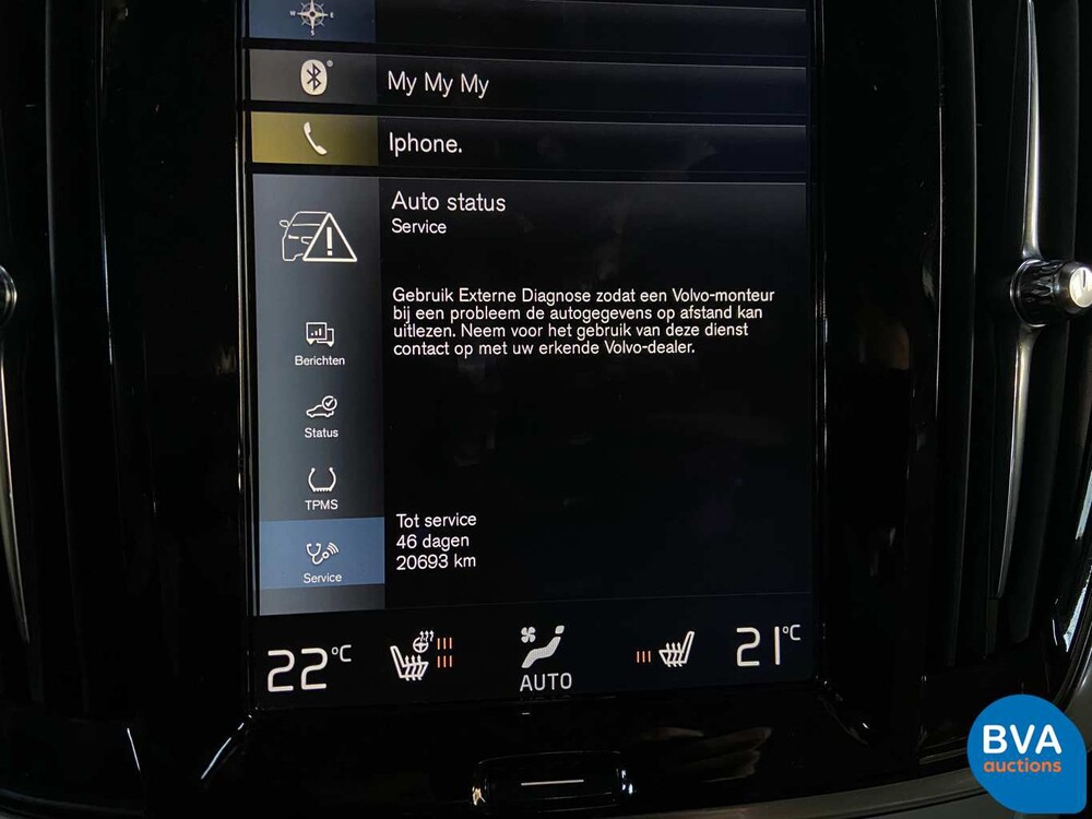 Volvo S90 T5 Beschriftung 254 PS 2017 -Original NL-, NR-709-L.