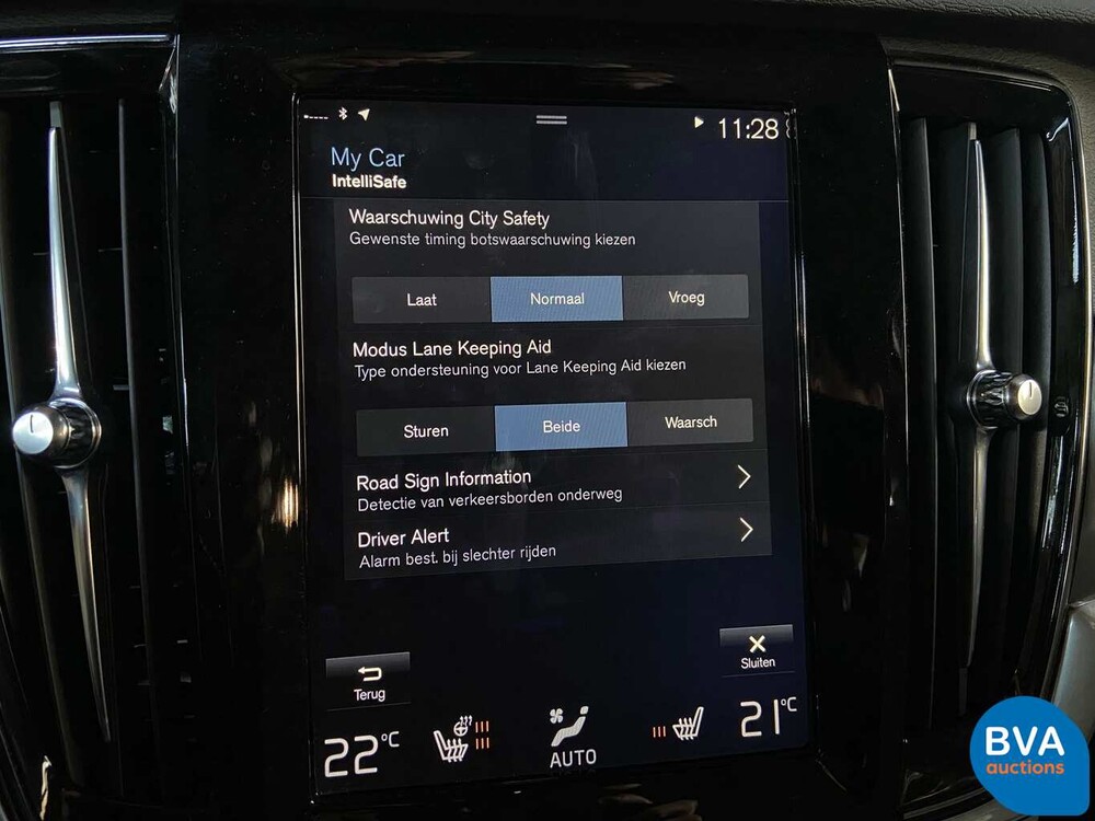 Volvo S90 T5 Beschriftung 254 PS 2017 -Original NL-, NR-709-L.