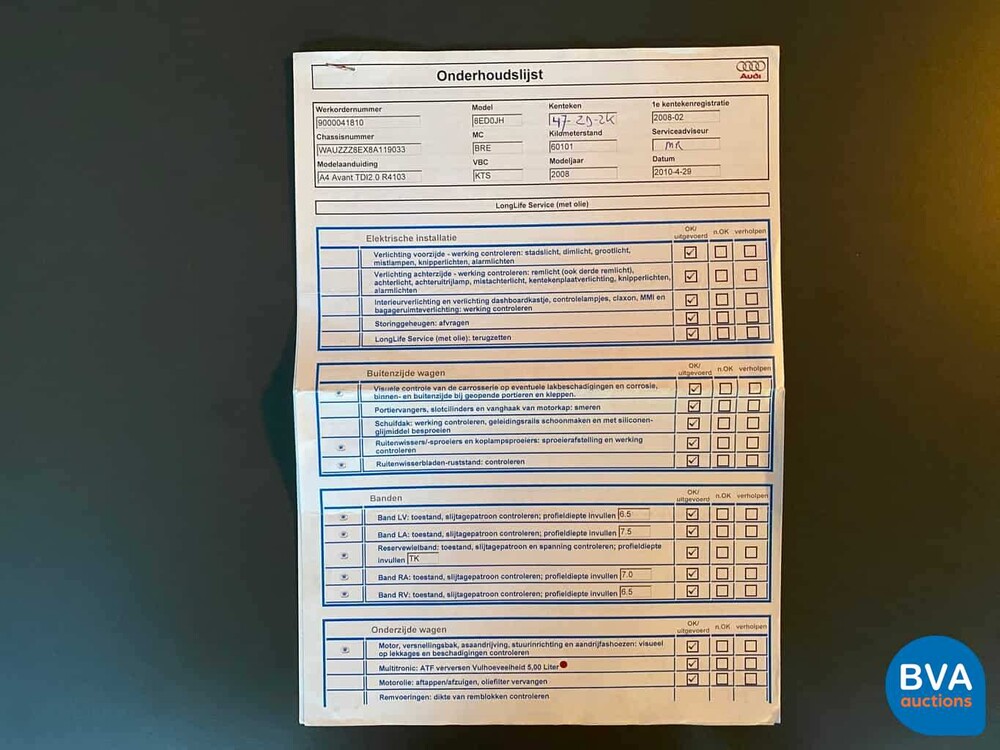 Audi A4 Avant 2.0 TDI Advance Automatic 140 PS 2008 Original NL, 47-ZD-ZK.