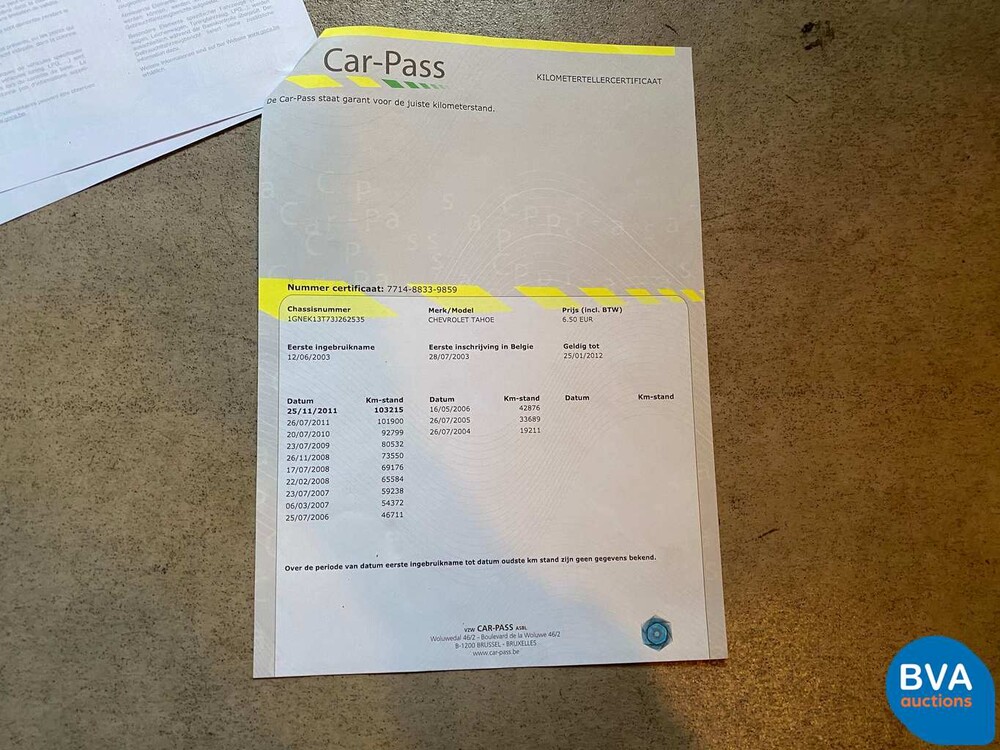 Chevrolet Tahoe 5.3 V8 2003.