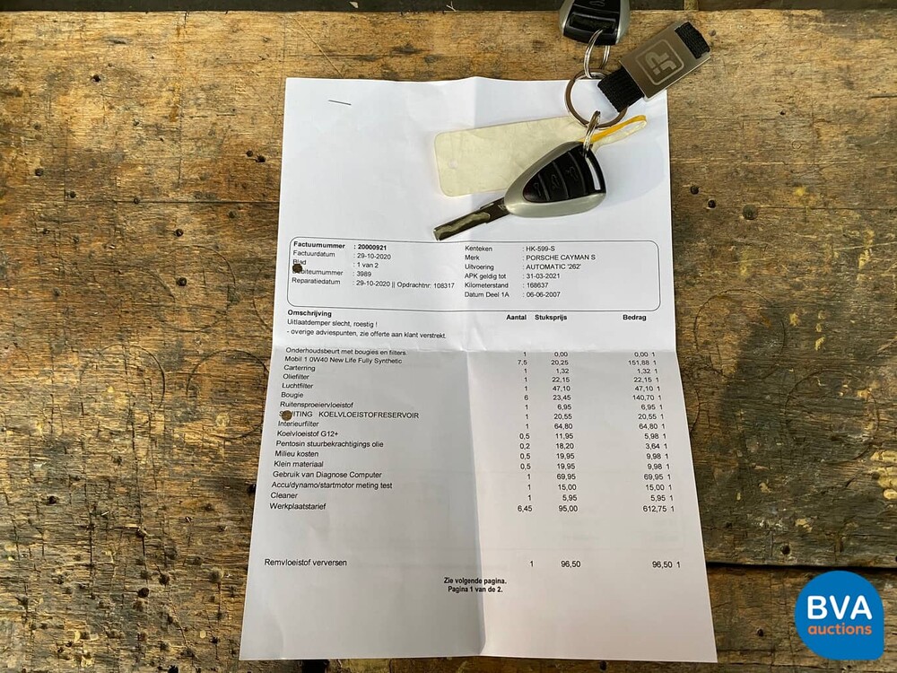 Porsche Cayman S 3.4 295 PS 2007, HK-599-S.