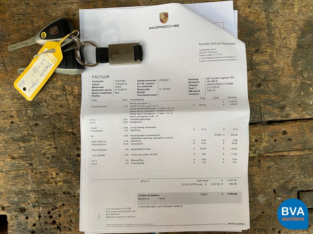 Porsche Cayman S 3.4 295 PS 2007, HK-599-S.