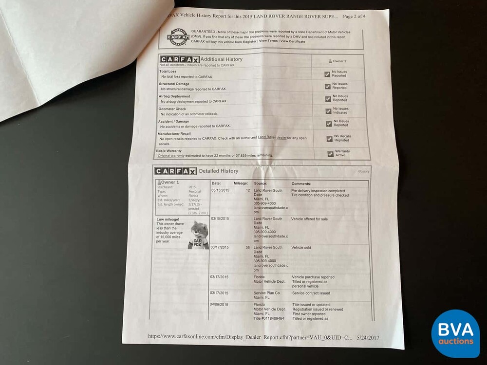 Land Rover Range Rover 5.0 V8 Autobiographie Schwarz Supercharged 2015, ZP-853-F.