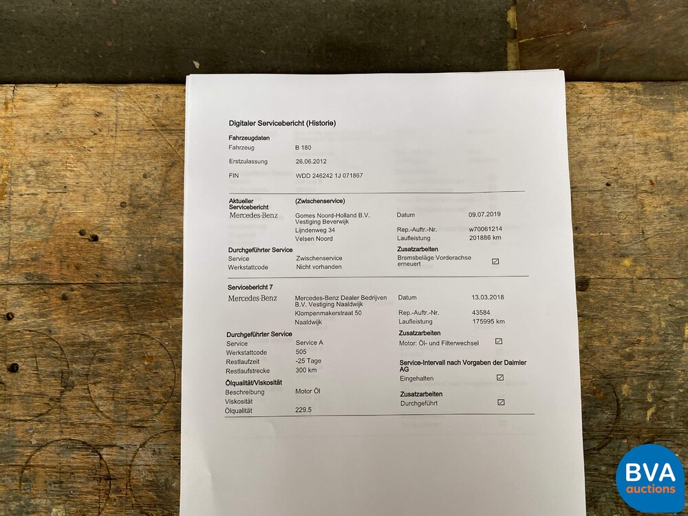 Mercedes-Benz B180 Blue Efficiency 122pk B-Klasse Ambition 2012 -Org NL-, 13-XKS-1