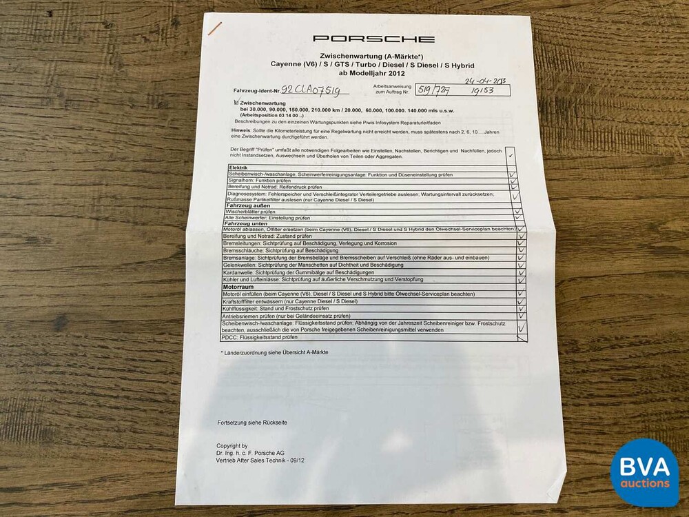 Porsche Cayenne 3.6 V6 TipTronic 2012, 9-KJP-34