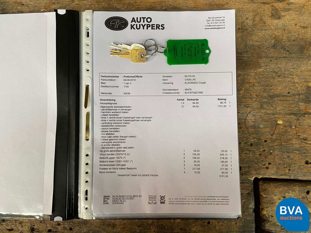 Cadillac Eldorado Coupé 6.9 V8 1977, 63-YD-33.