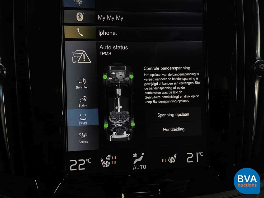 Volvo S90 T5 Beschriftung 254 PS 2017 -Original NL-, NR-709-L.