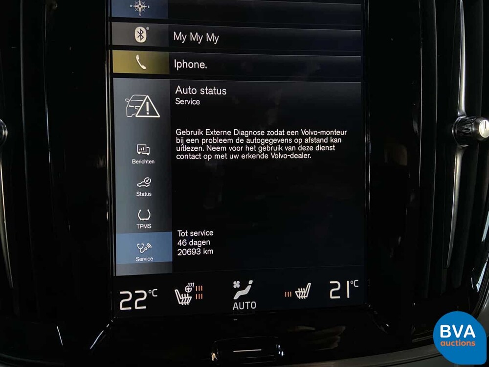 Volvo S90 T5 Beschriftung 254 PS 2017 -Original NL-, NR-709-L.