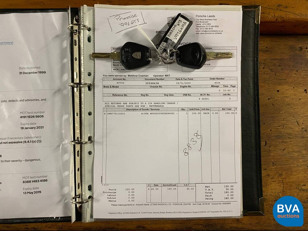 Porsche 911 GT3 Clubsport 3.6 MKI 996 1999.