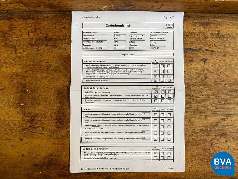 Audi A6 4.2 FSI Quattro Tiptronic 334 PS 2005 V8 Pro-Line-Original NL-, 36-RL-JX.