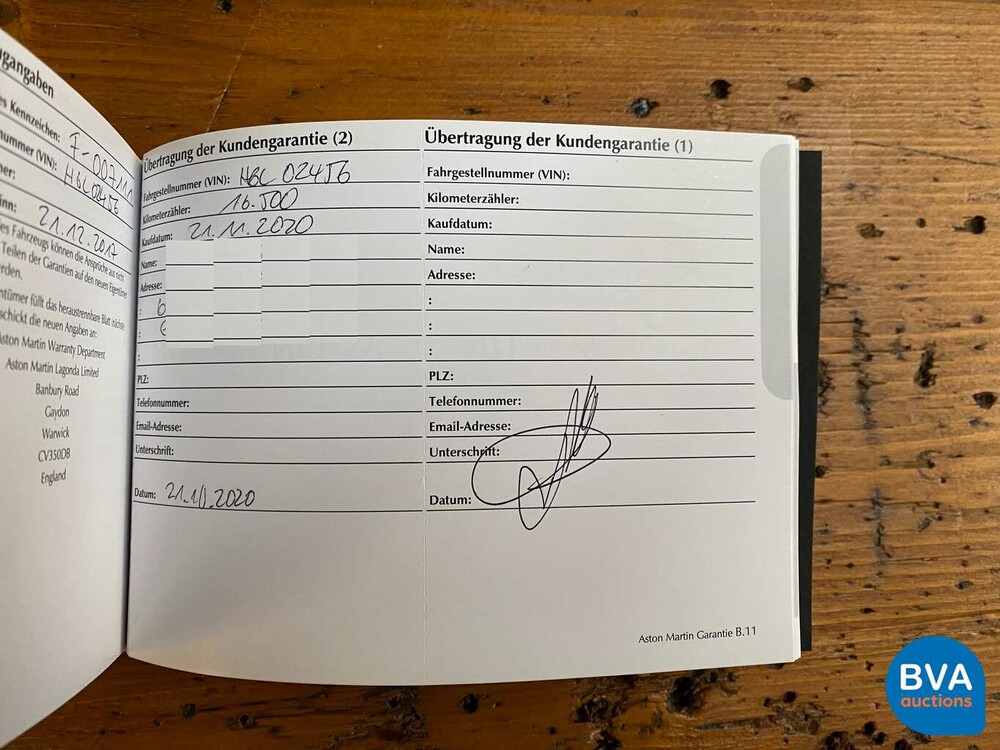 Aston Martin DB11 5.2 V12 Coupé Garantie 609 PS 2017.