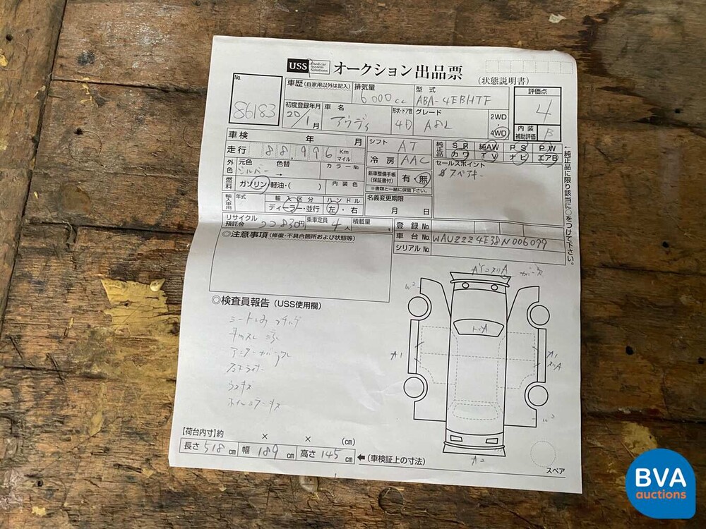 Audi A8 6.0 W12 Long 450 PS 2008.