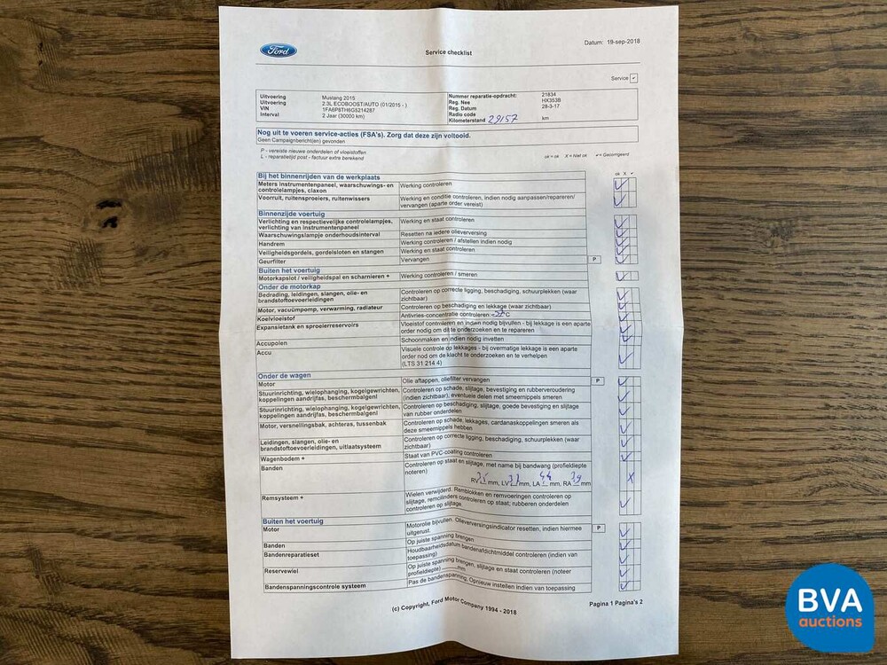 Ford Mustang Fastback 2017 317 PS Original NL, HX-353-B.