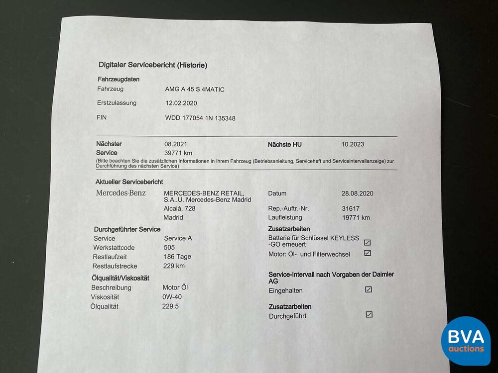 Mercedes-Benz A45 AMG S AMG 4Matic + Edition 1 A-Class 421hp 2020 -GARANTY-.