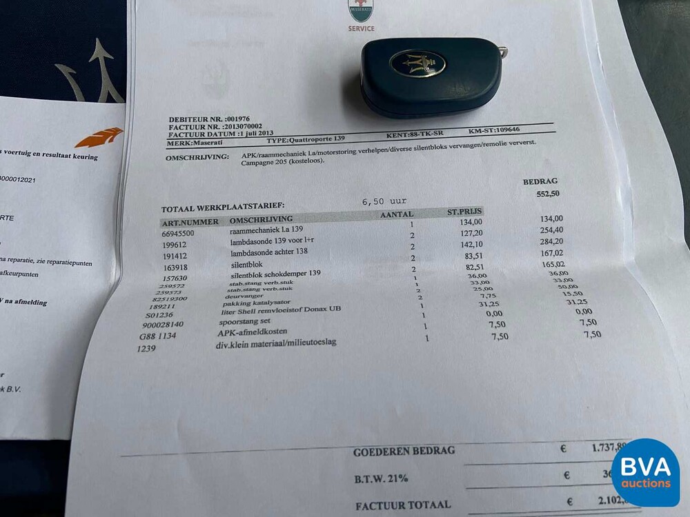 Maserati Quattroporte 4.2 V8 DuoSelect 401hp 2004, 88-TK-SR.