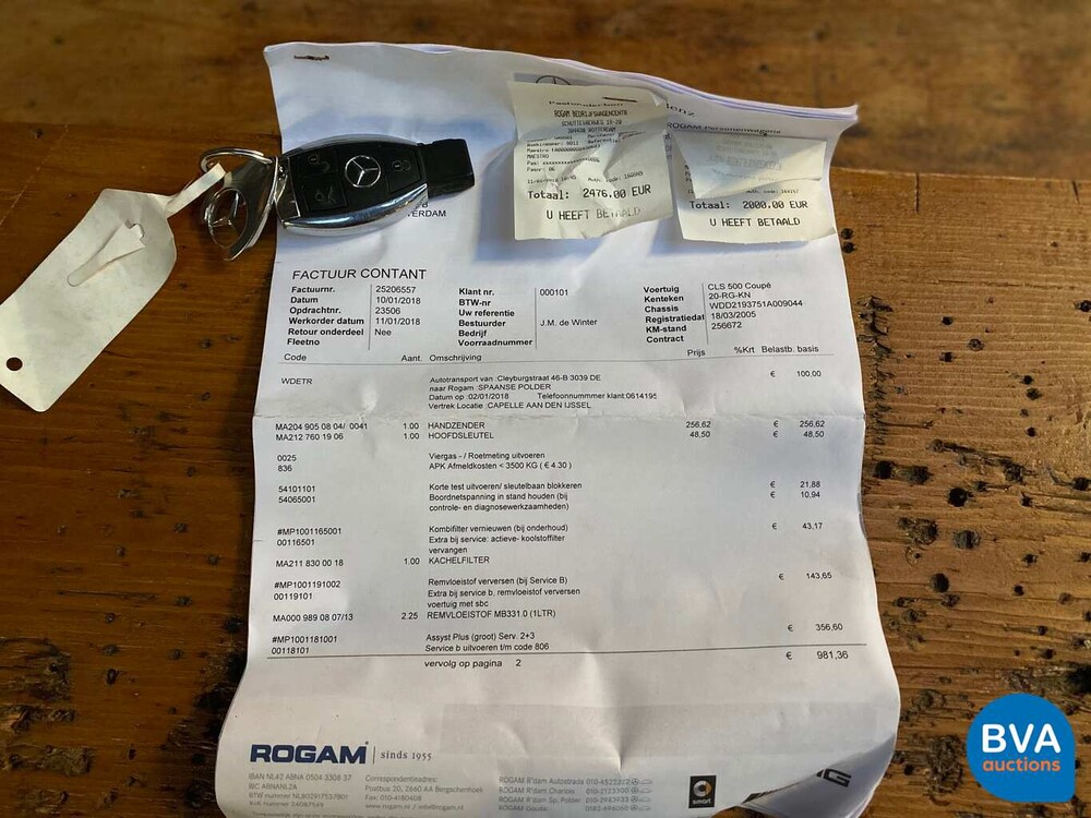 Mercedes-Benz CLS500 AMG V8 306 PS 2005, -Original NL- 20-RG-KN.