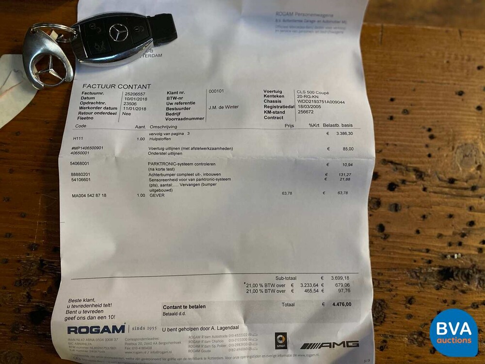Mercedes-Benz CLS500 AMG V8 306 PS 2005, -Original NL- 20-RG-KN.